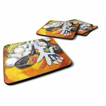 CAROLINES TREASURES Southeastern Golf Clubs With Glove And Balls Foam Coasters - Set 4 6070FC